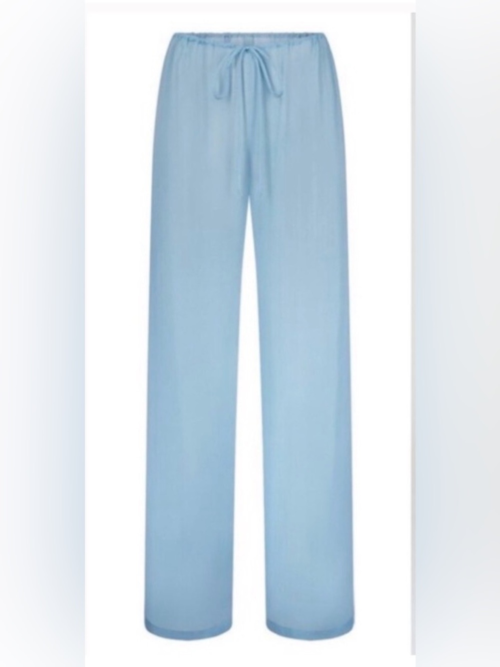 SKIMS Pale Blue Silk Lounge Pants
